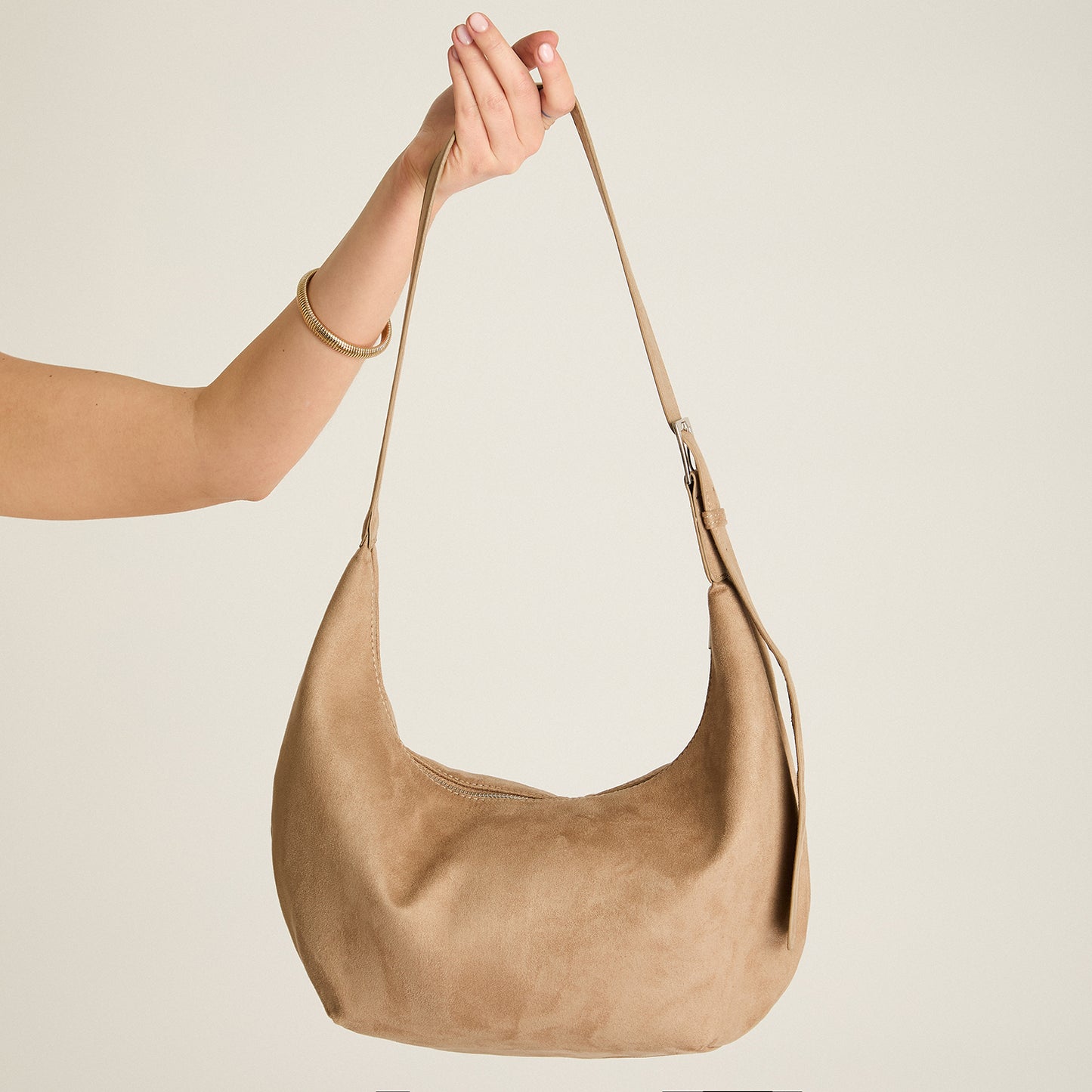Cartera Taupe de Hombro