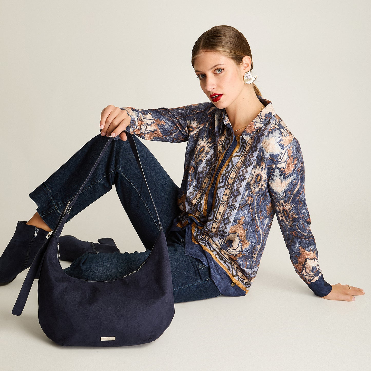 Cartera Azul de Hombro