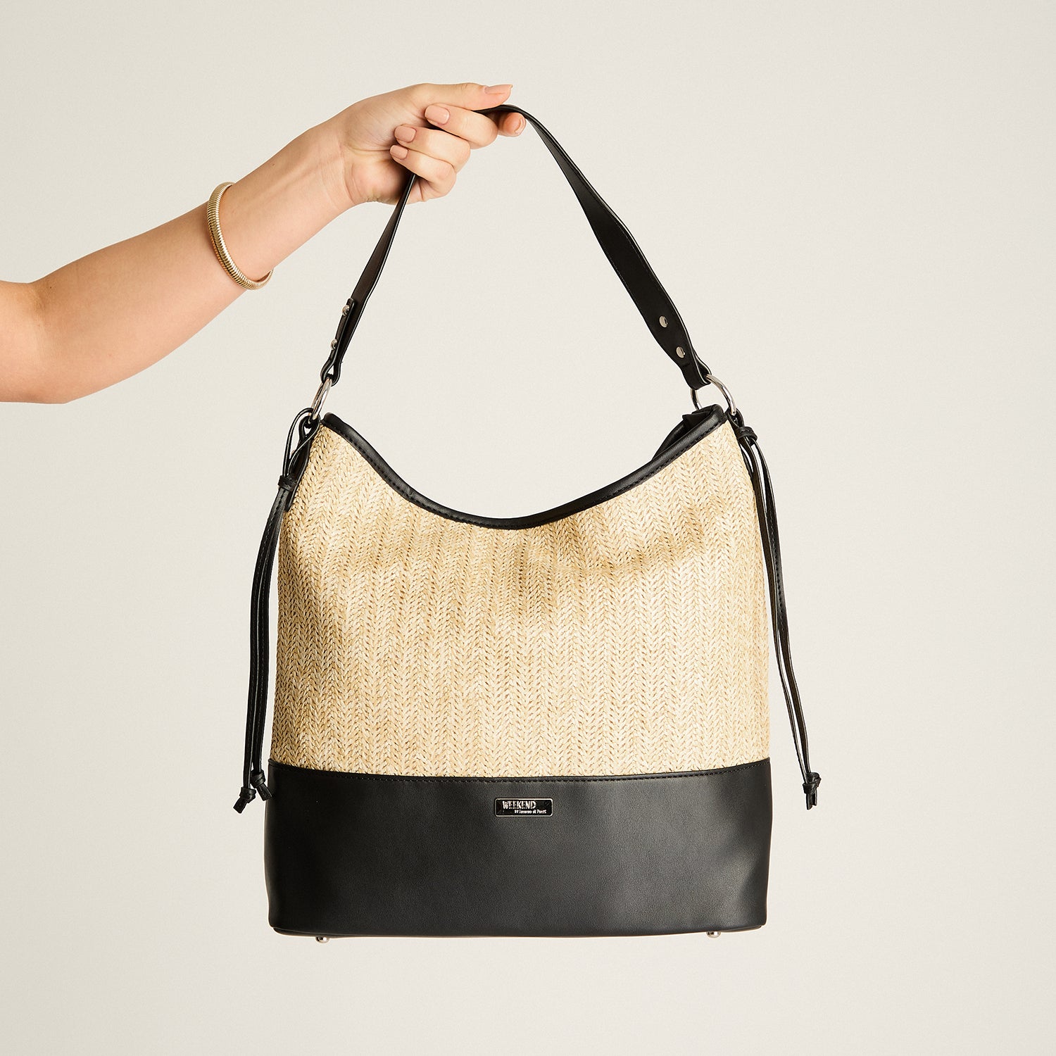 Cartera Negro Con Forro