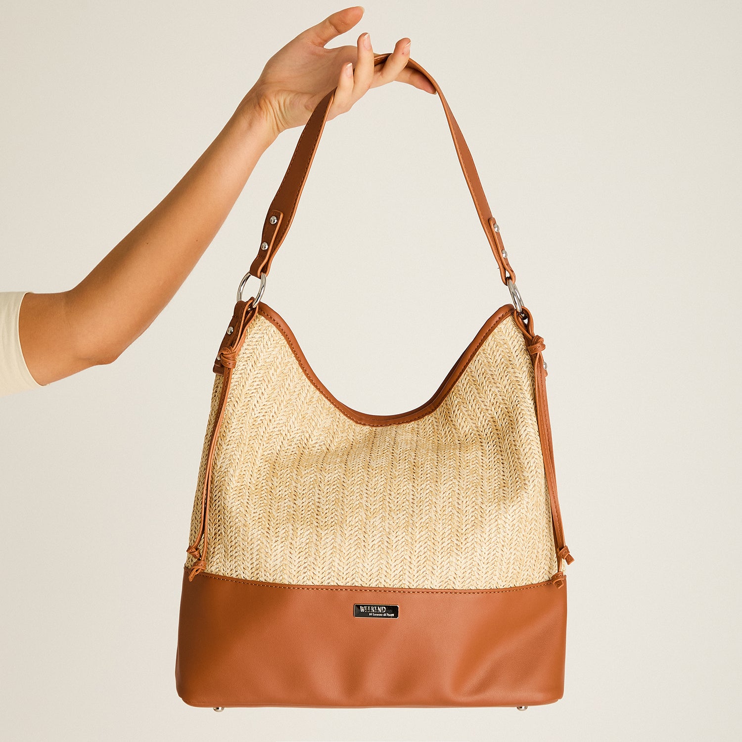 Cartera Camel Con Forro