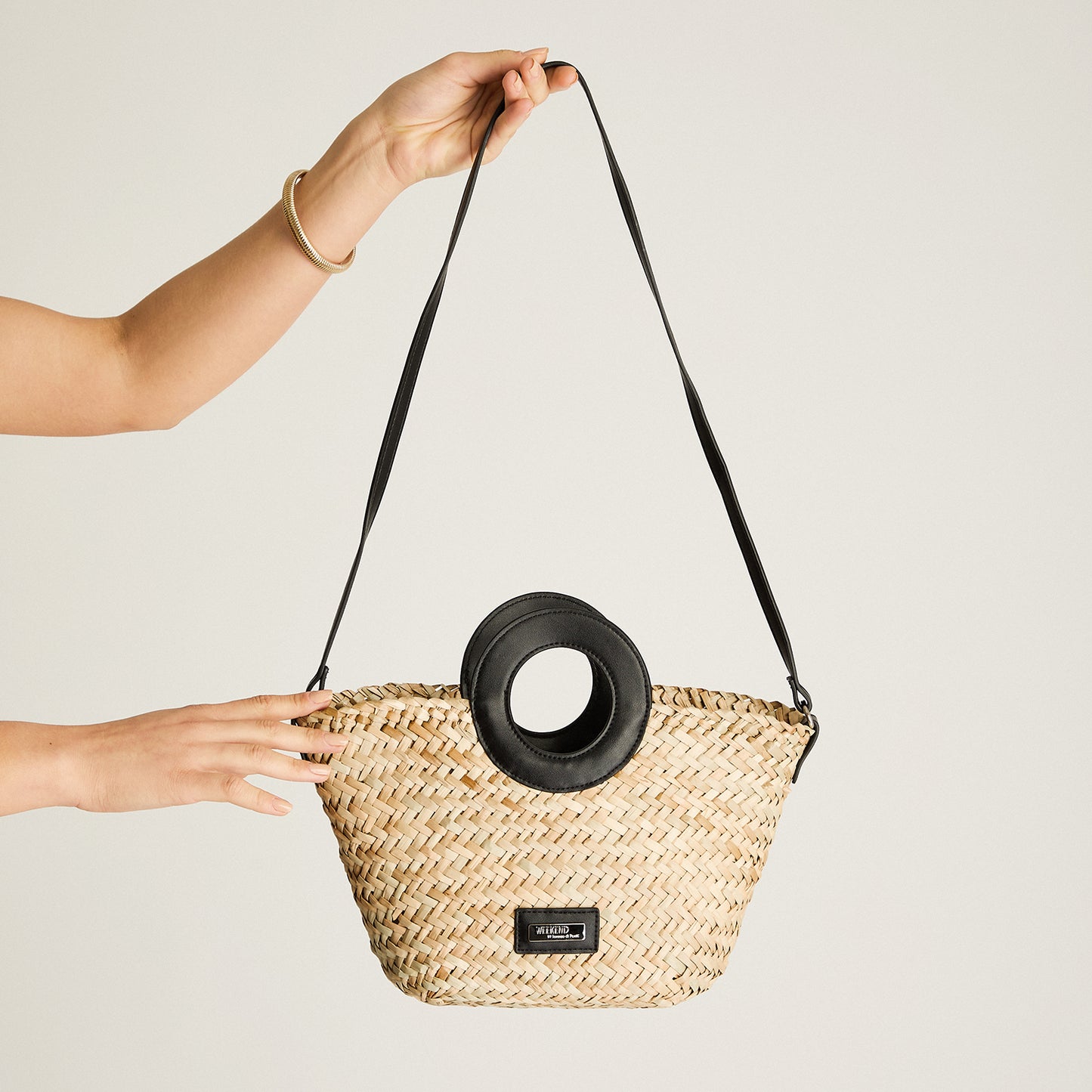 Cartera Negro Con Forro