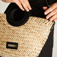 Cartera Negro Con Forro