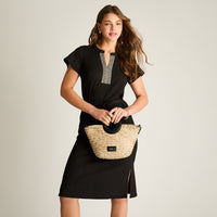 Cartera Negro Con Forro