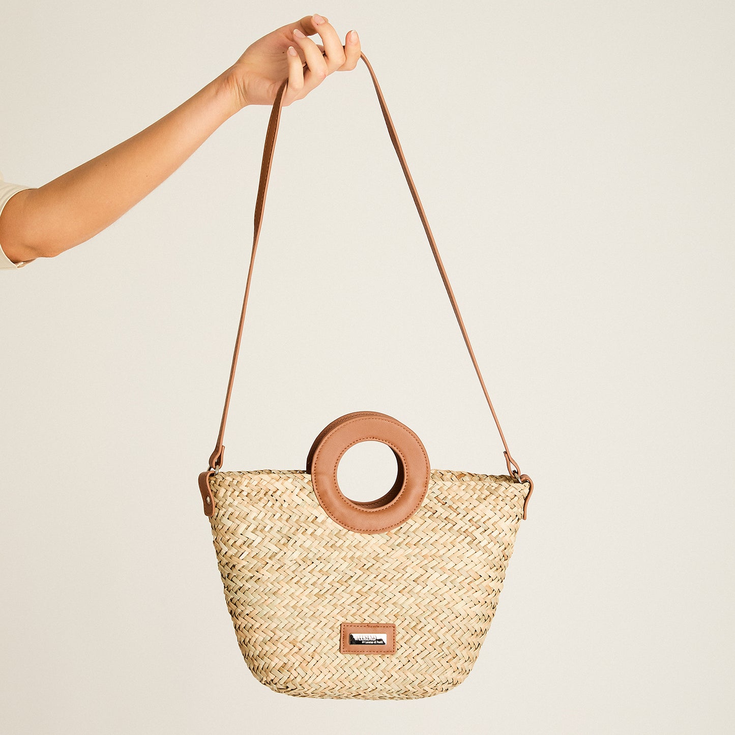 Cartera Camel Con Forro