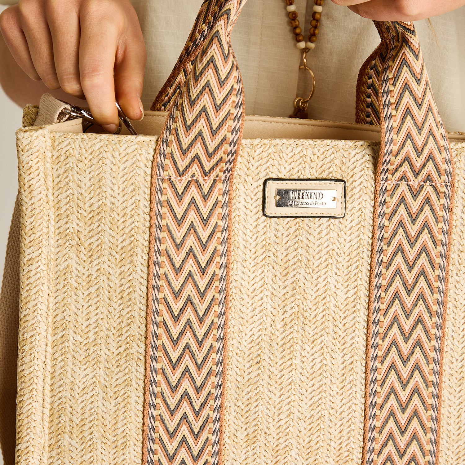 Cartera Beige