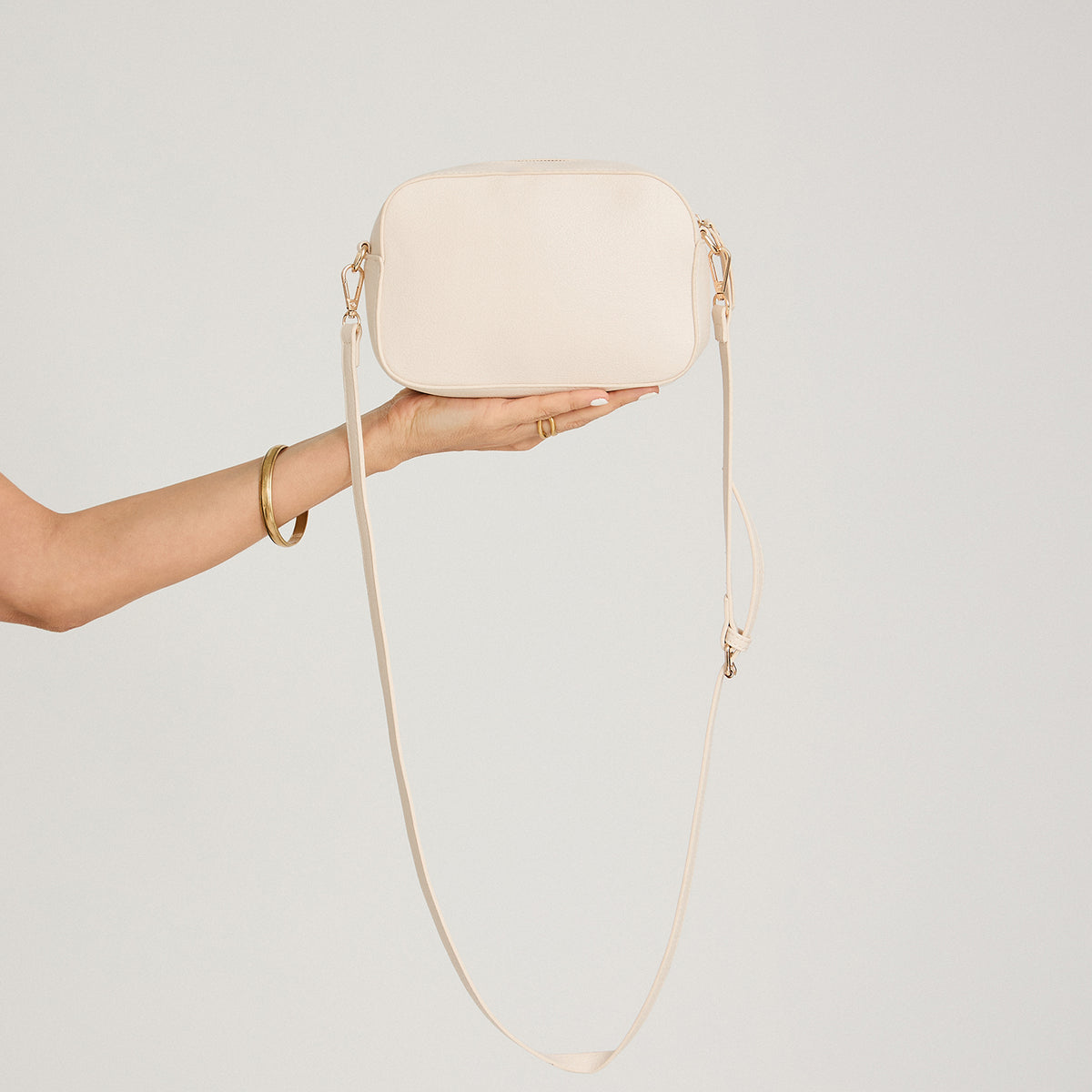 Cartera Bandolera de Pu Beige
