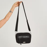 Cartera Bandolera de Tela Negro