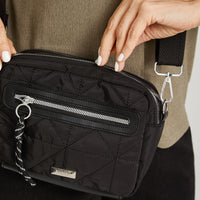 Cartera Bandolera de Tela Negro