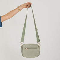 Cartera Bandolera de Tela Verde