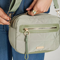 Cartera Bandolera de Tela Verde
