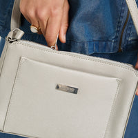Cartera Bandolera de Pu Beige
