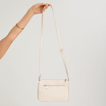 Cartera Bandolera de Pu Beige
