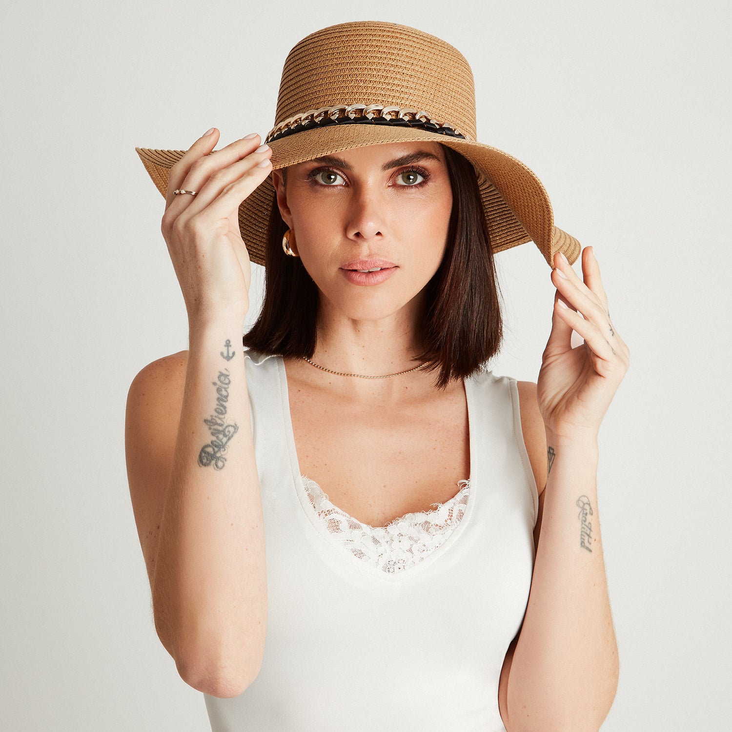 Sombrero Raffia Beige