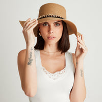 Sombrero Raffia Beige