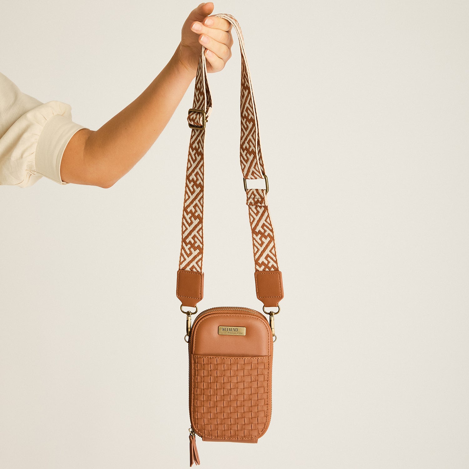 Porta Celular Camel Con Forro