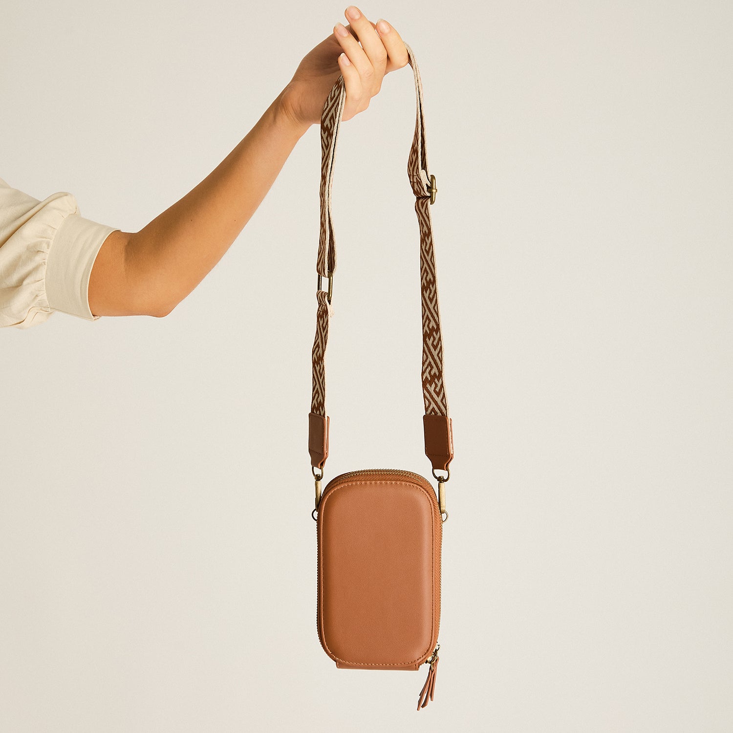 Porta Celular Camel Con Forro