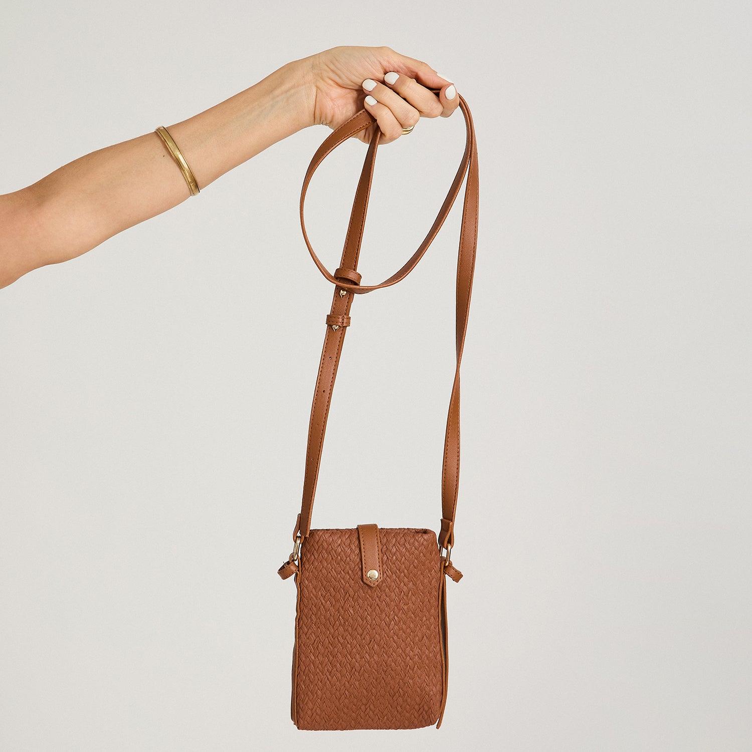 Porta Celular con Strap Ajustable Café