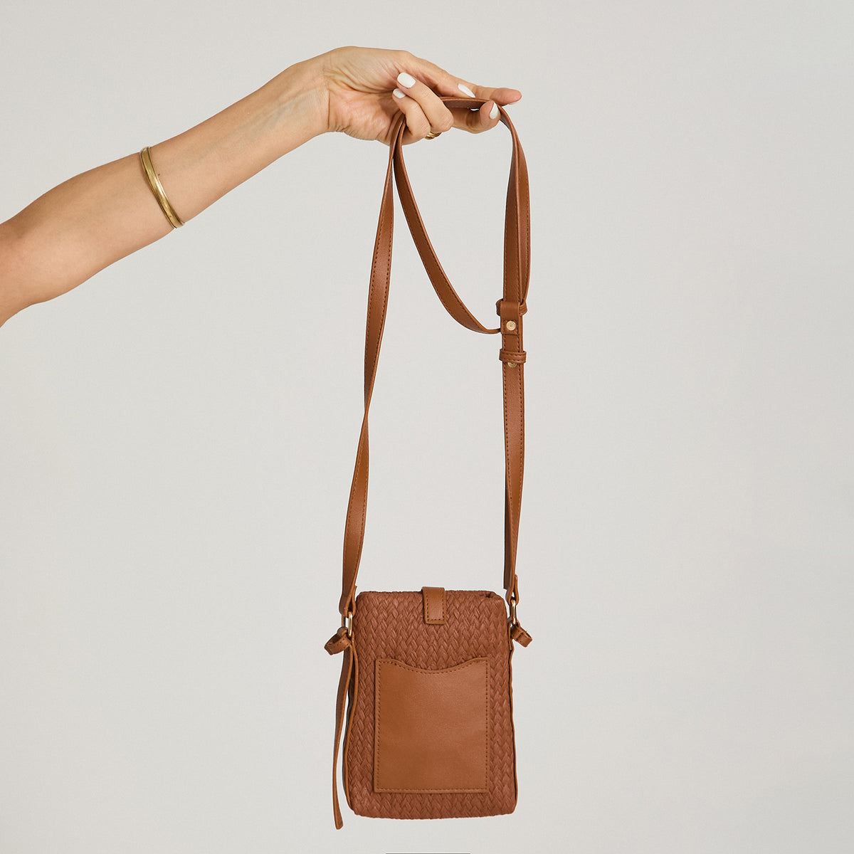 Porta Celular con Strap Ajustable Café