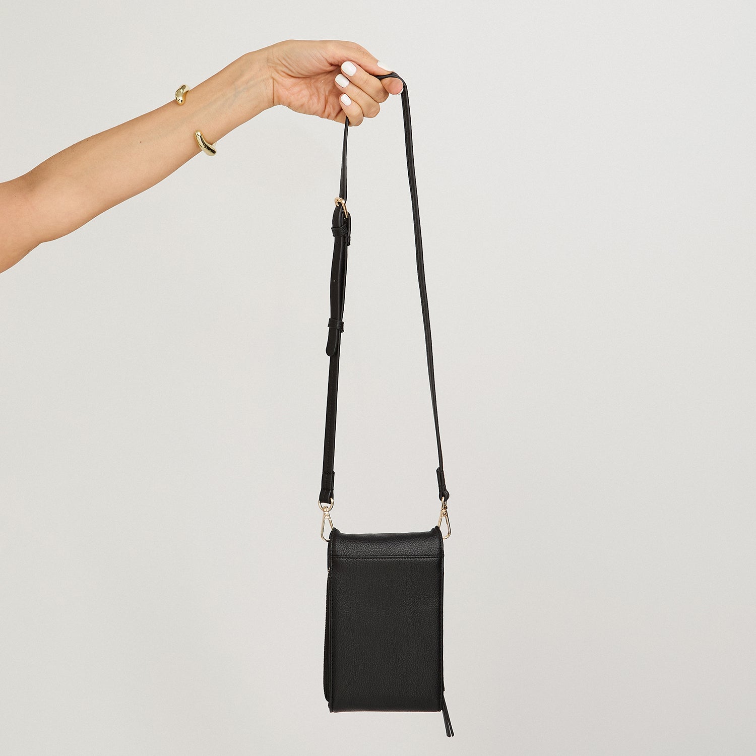 Porta Celular de Pu Negro