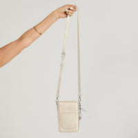 Porta Celular con Tapete Beige