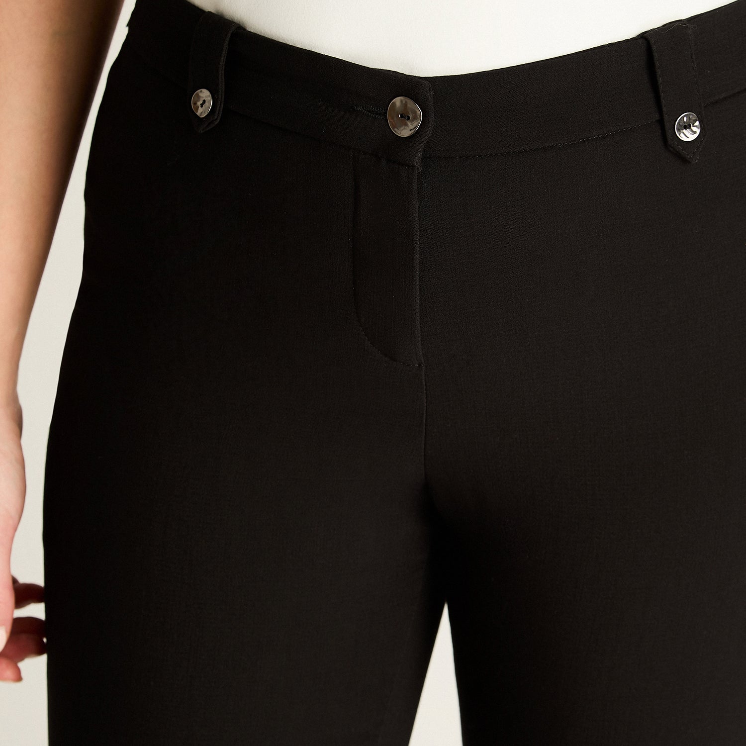 Pantalón Formal Negro Recto