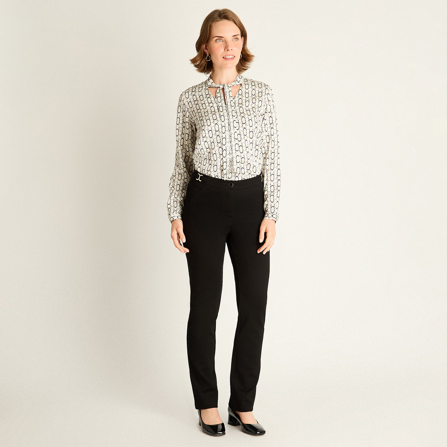 Pantalón Negro Recto