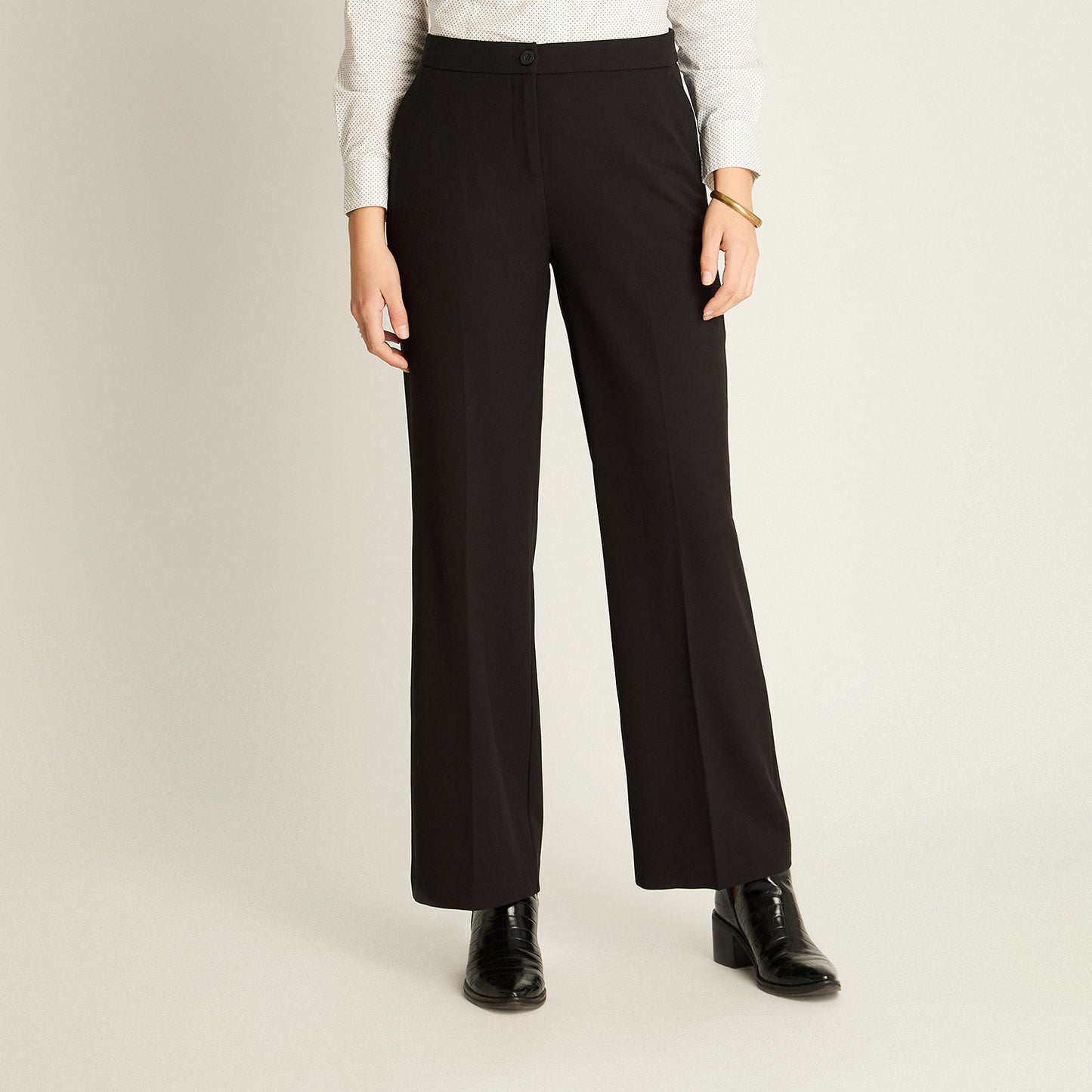 Pantalón Formal Negro Palazzo