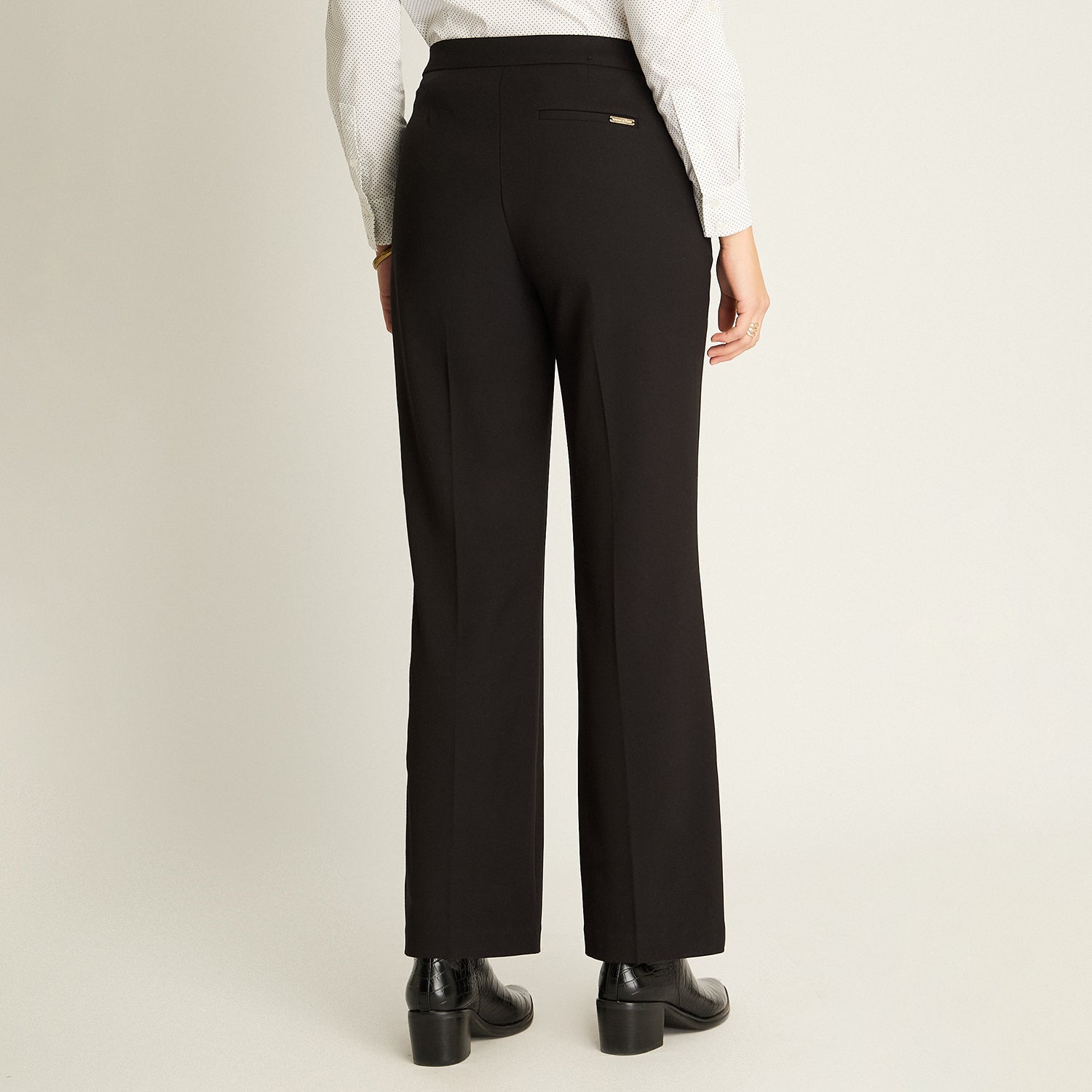 Pantalón Formal Negro Palazzo