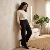 Pantalón Formal Negro Palazzo lifestyle