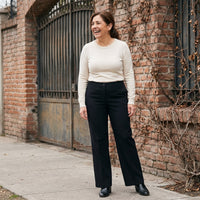 Pantalón Formal Negro Palazzo lifestyle