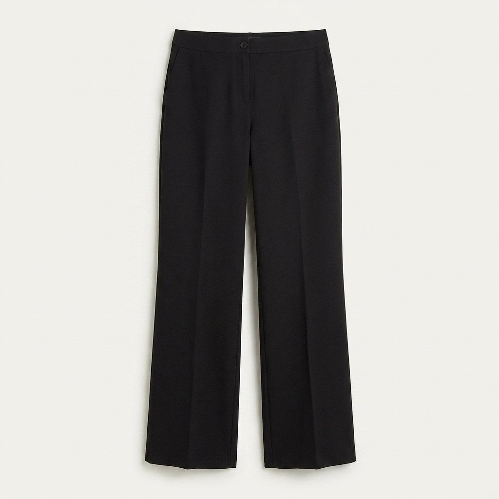 Pantalón Formal Negro Palazzo en plano
