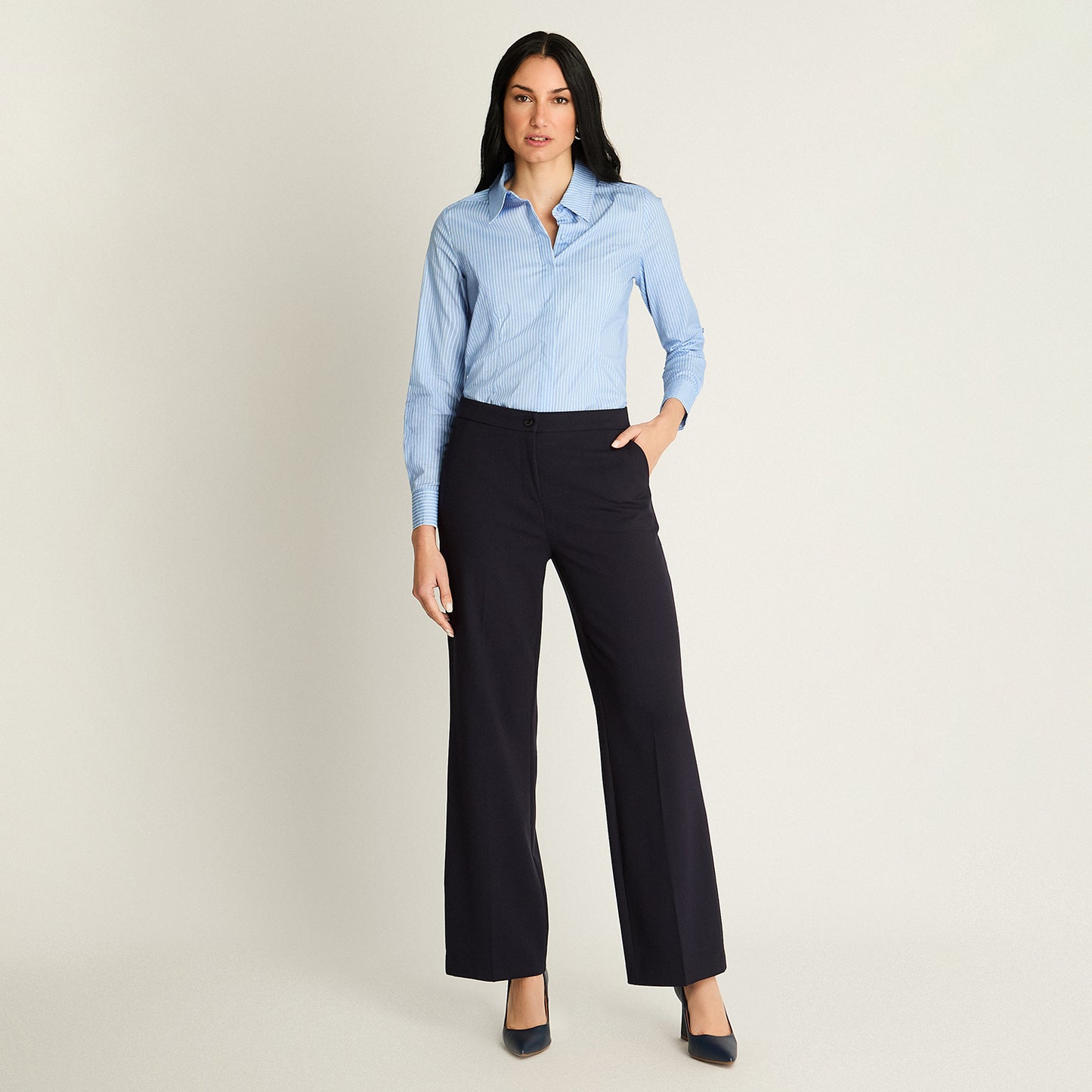 Pantalón Palazzo Azul