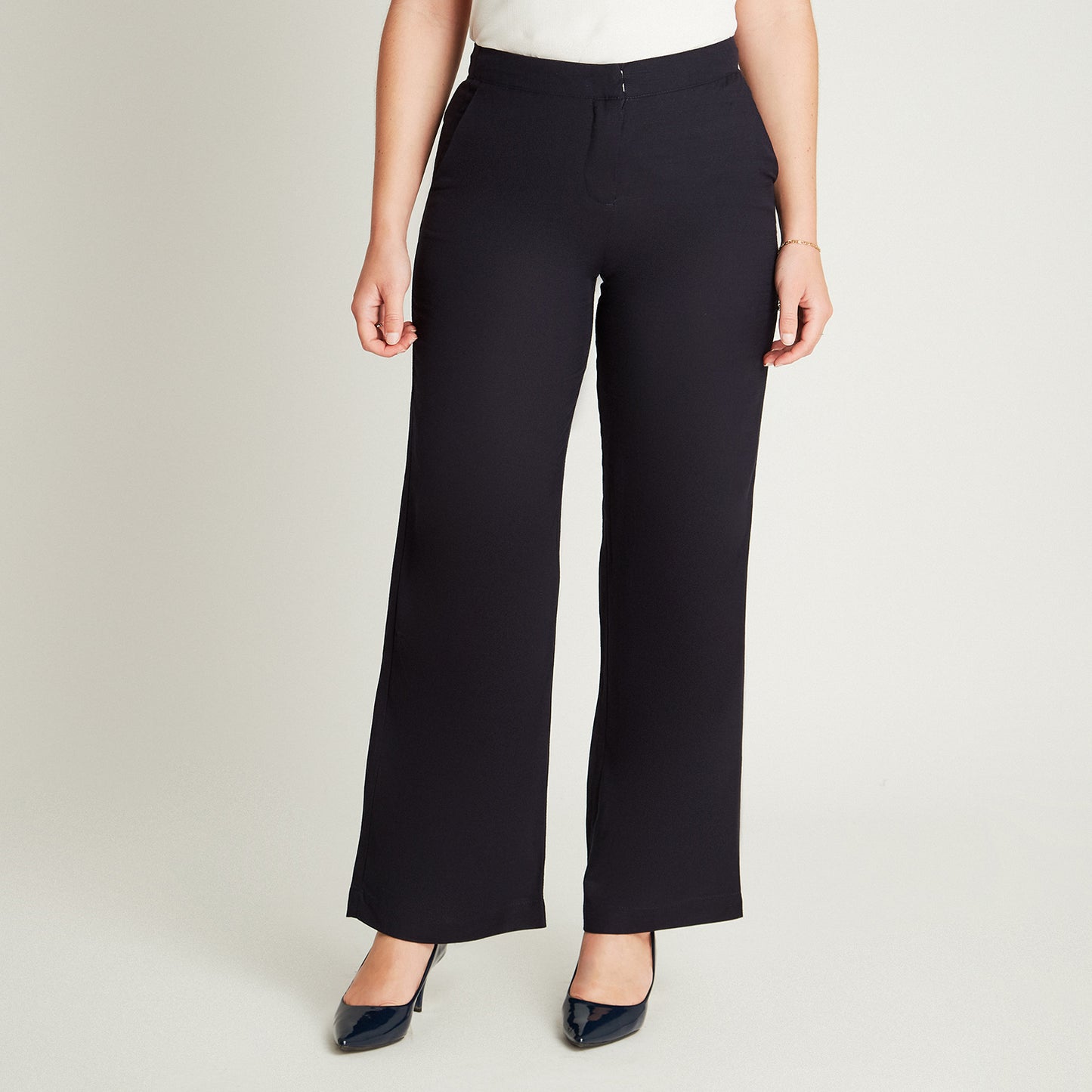 Pantalón Formal Azul Palazzo Lorenzo di Pontti