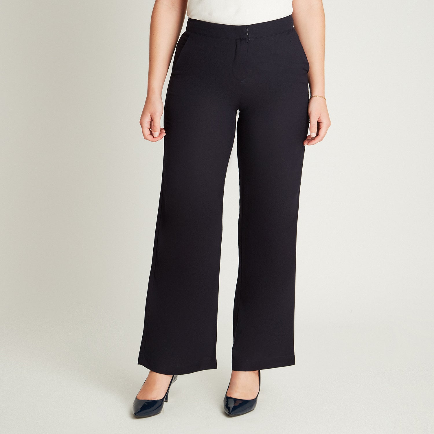 Pantalón Formal Azul Palazzo Lorenzo di Pontti