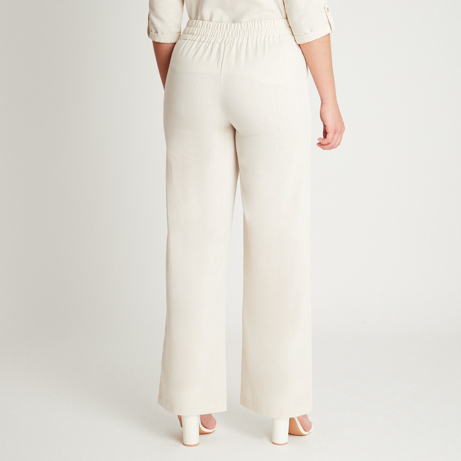 Pantalón Formal Beige Palazzo Lorenzo di Pontti