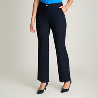 Pantalón Formal De Lino Recto Azul Lorenzo Di Pontti