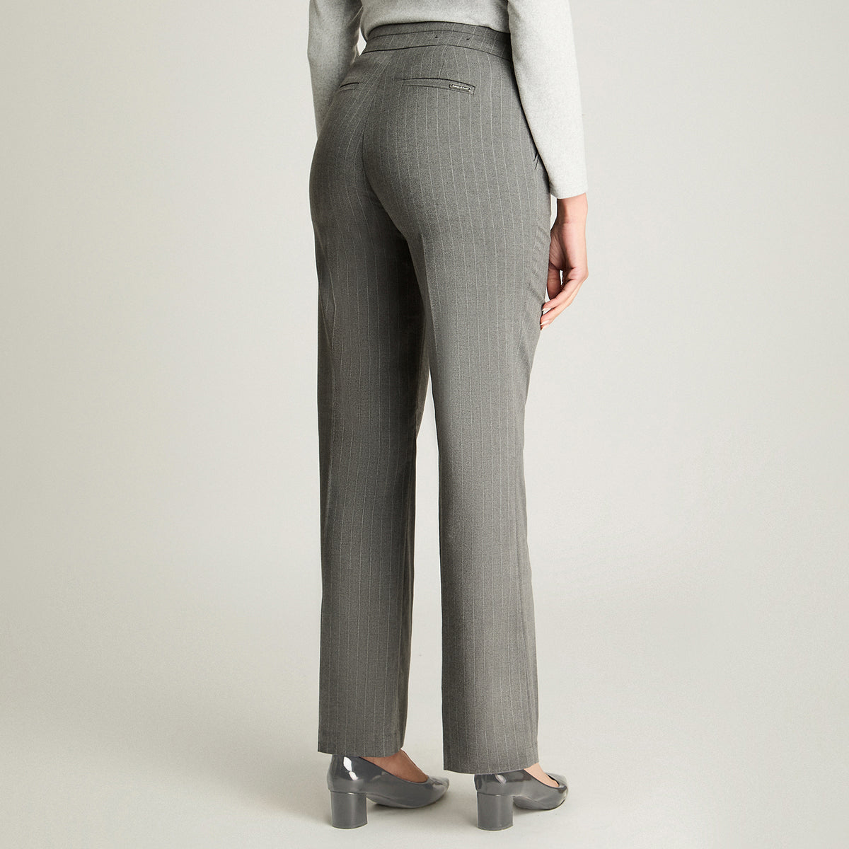 Pantalón Formal Recto Gris Lorenzo Di Pontti