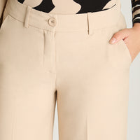 Pantalón Sastrero Pretina Elásticada Arena Lorenzo Di Pontti