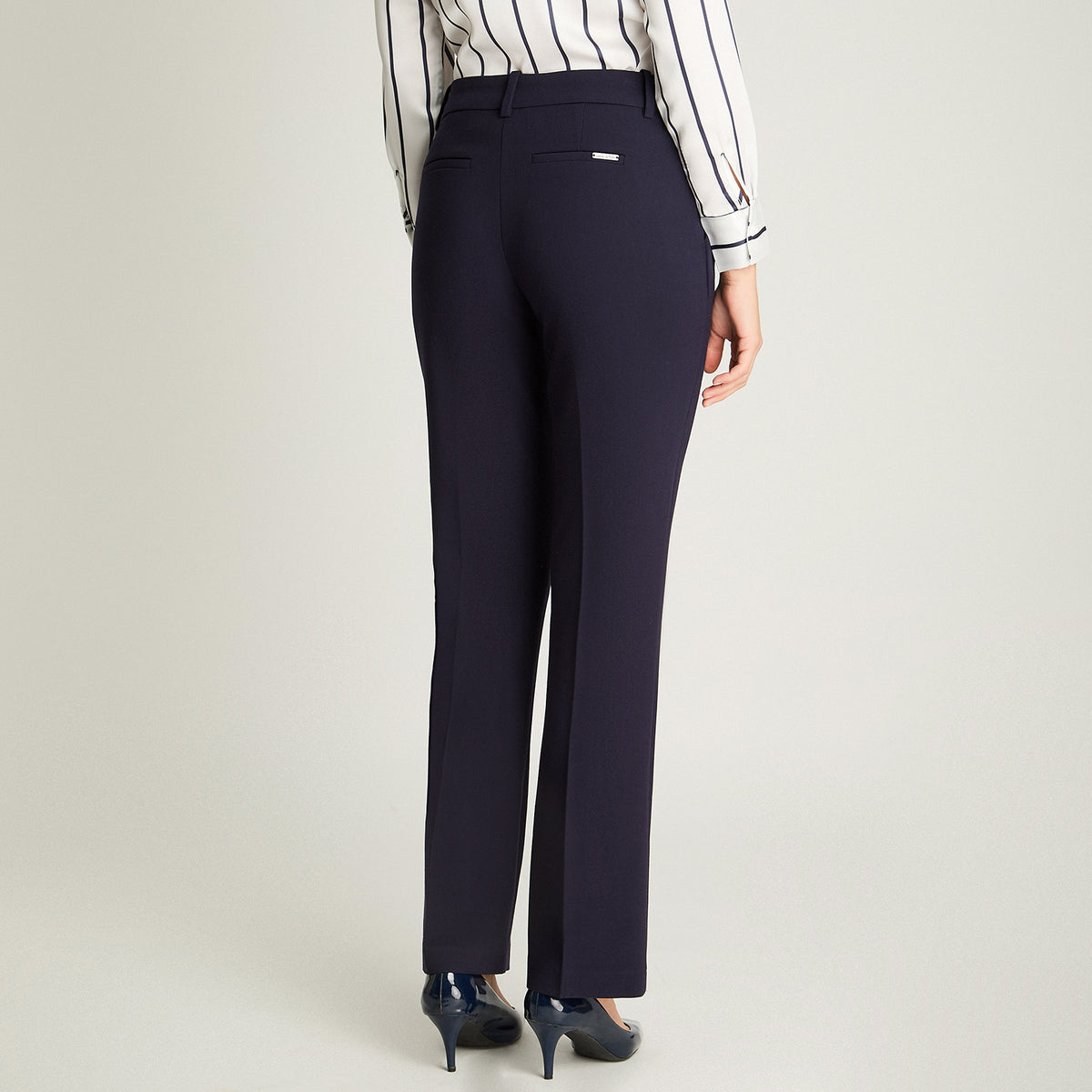 Pantalón Formal Recto Azul Lorenzo Di Pontti