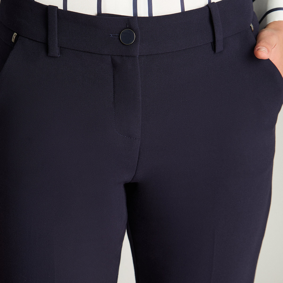 Pantalón Formal Recto Azul Lorenzo Di Pontti