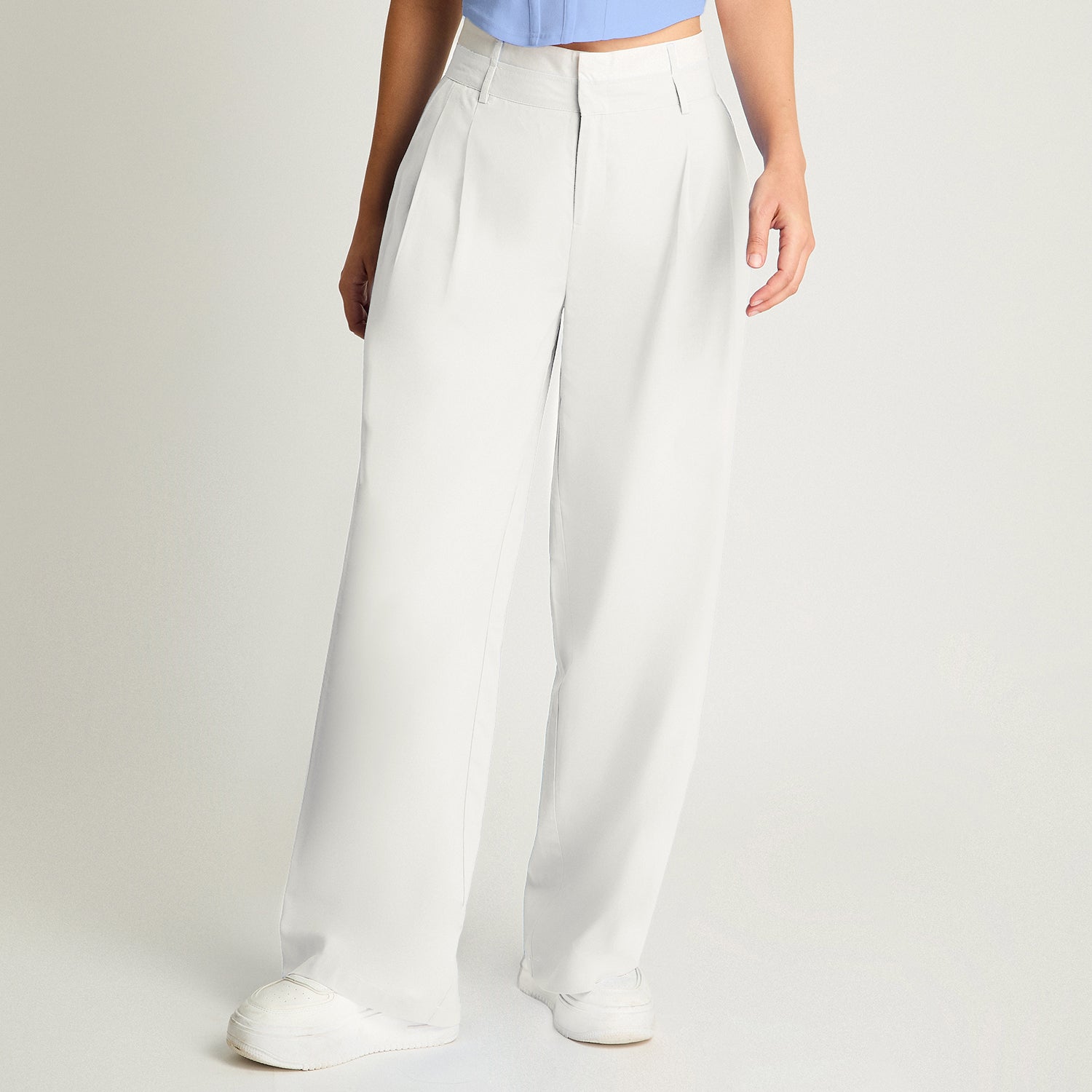 Pantalón Blanco Lino Pretina - Lorenzo di Pontti