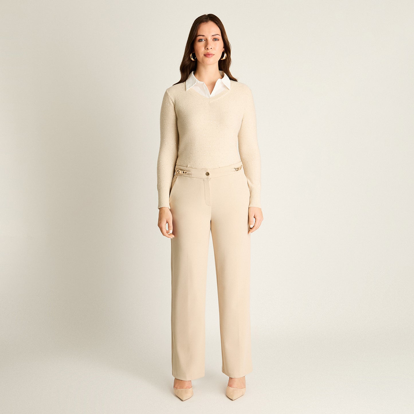 Pantalón Formal Arena Corte Recto