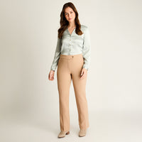 Pantalón Formal Camel Corte Recto