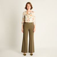 Pantalón Formal Verde Corte Recto