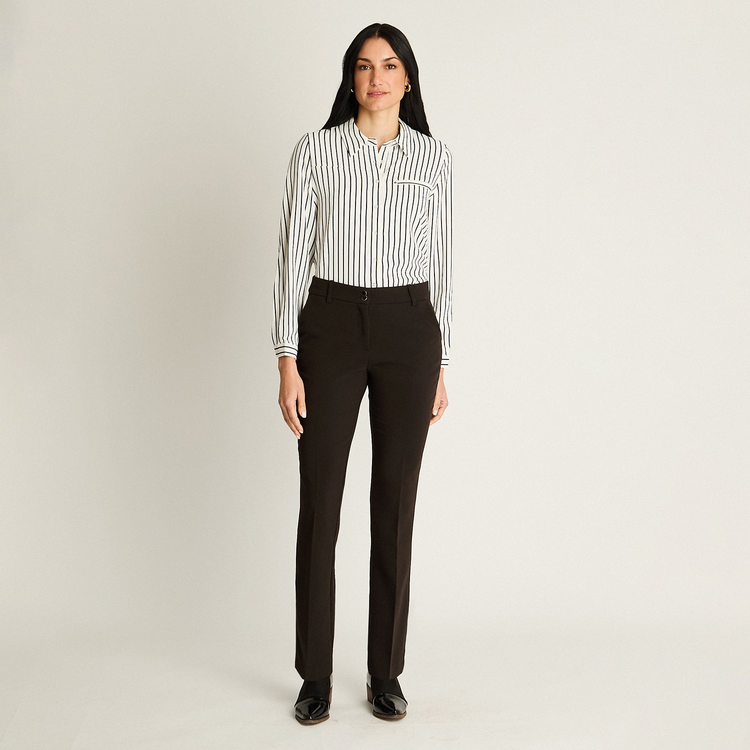Pantalón Formal Negro Recto