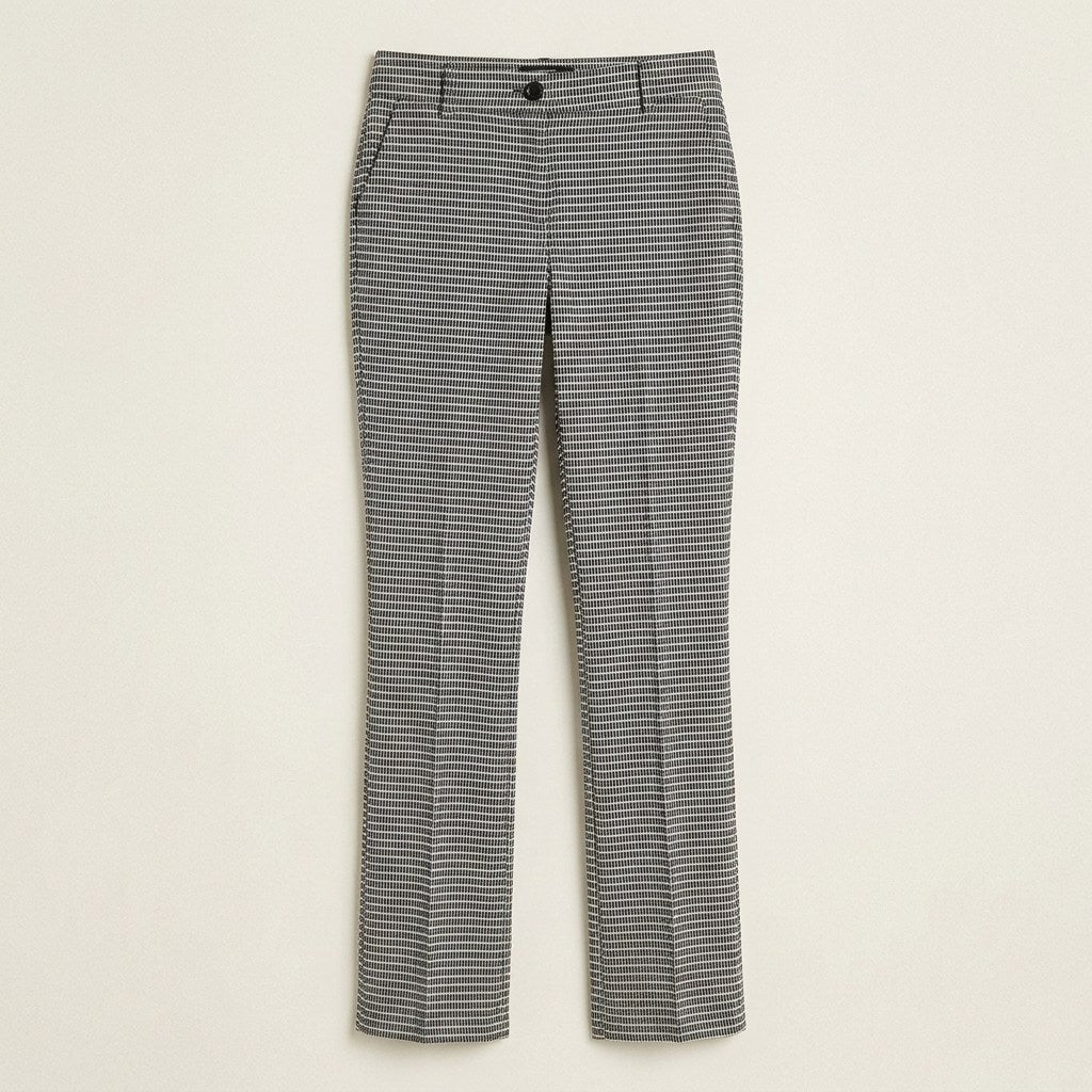 Pantalón Formal Gris Recto en plano