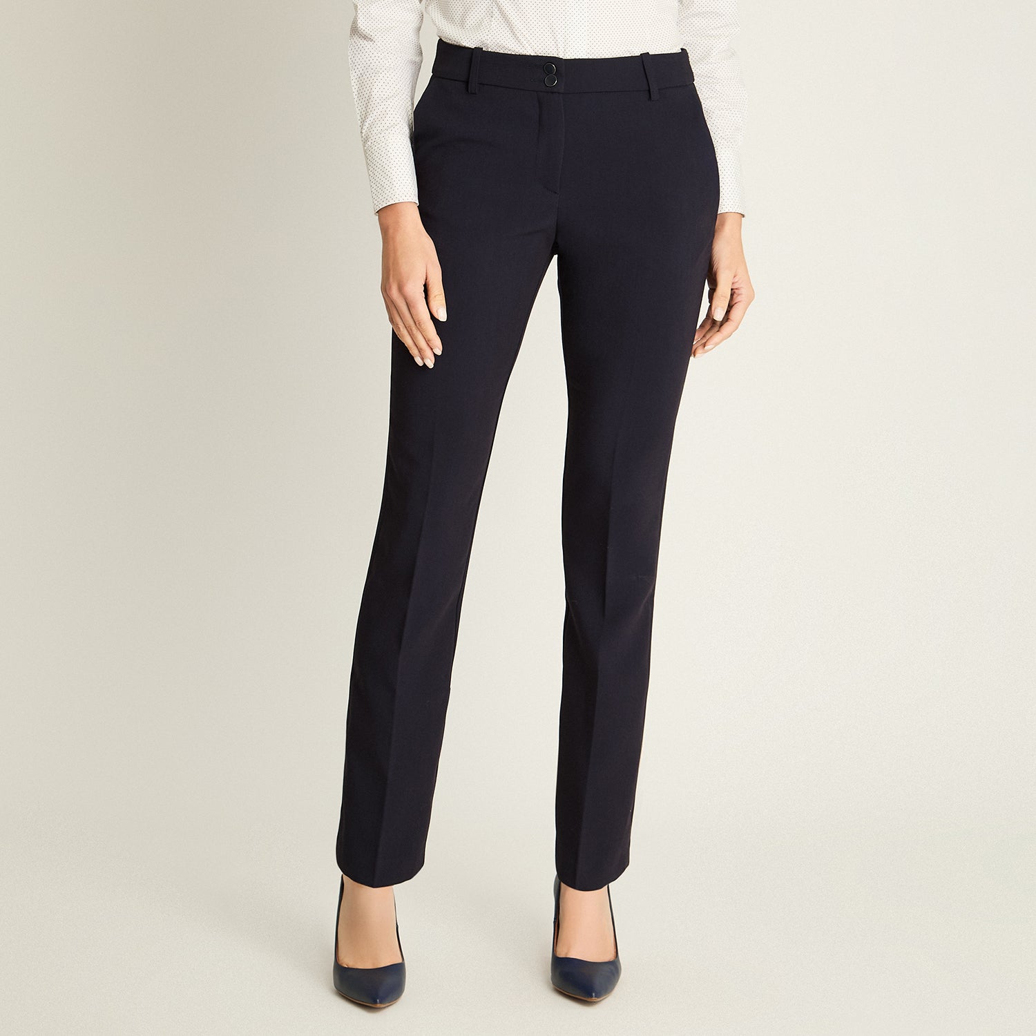 Pantalón Formal Azul Recto