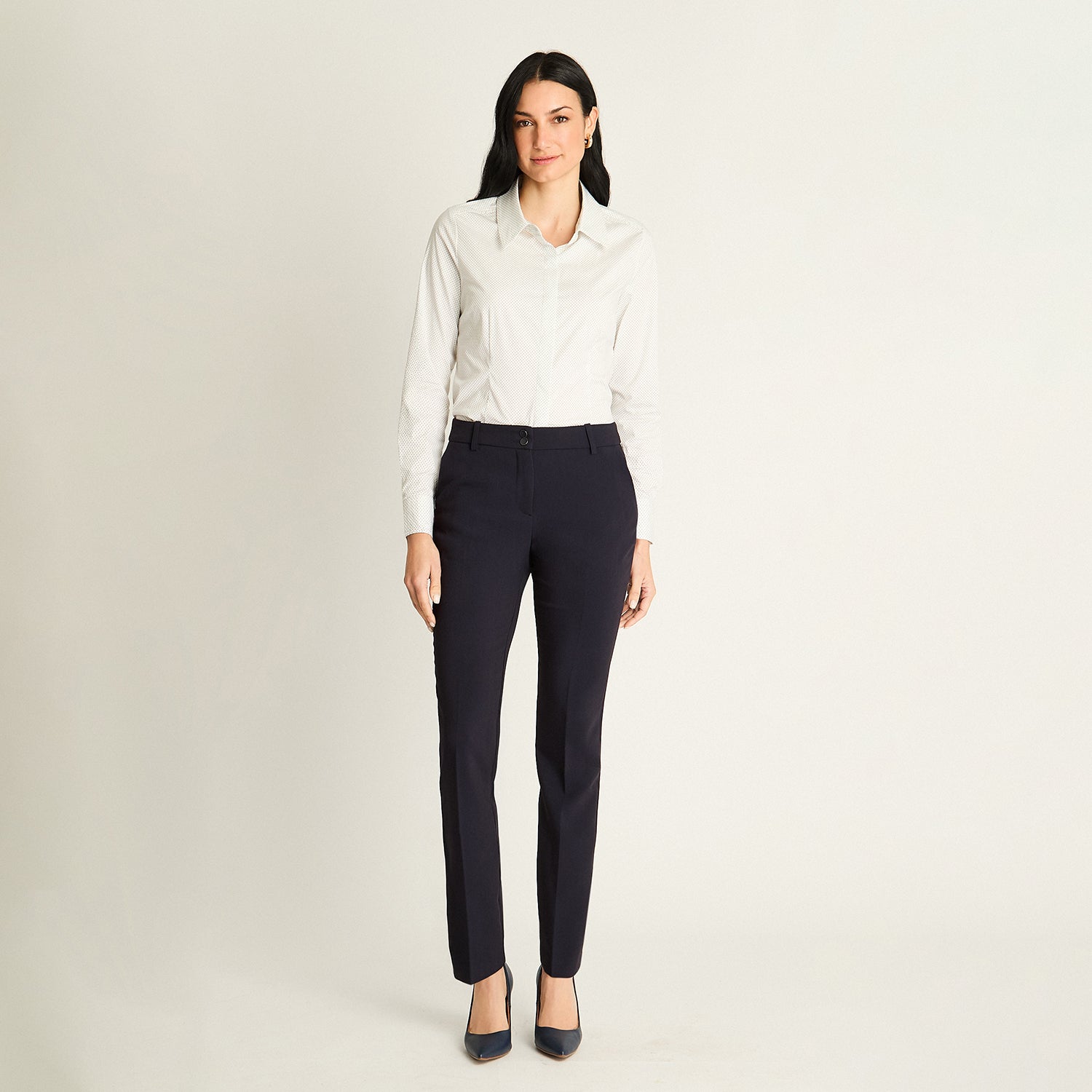 Pantalón Formal Azul Recto