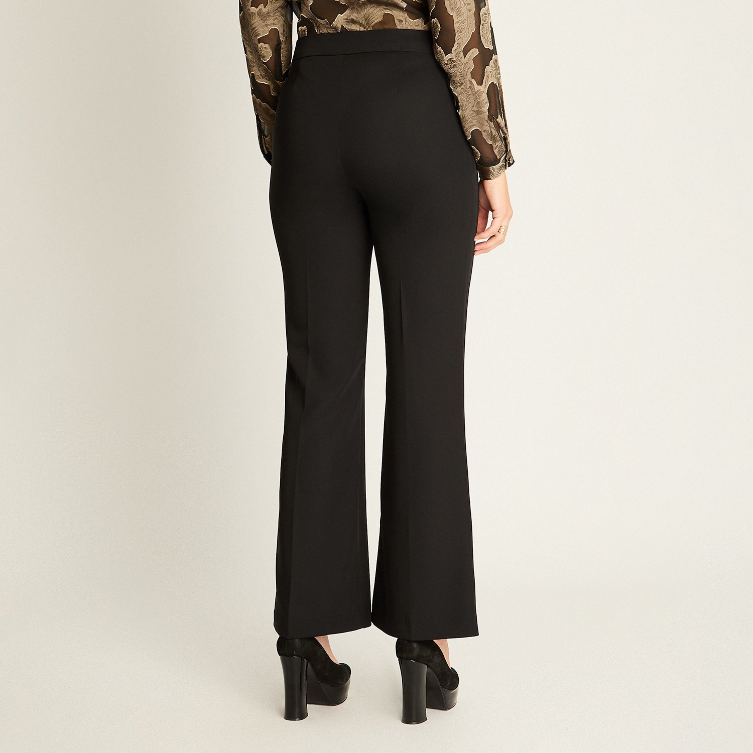 Pantalón Formal Negro Flare