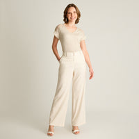 Pantalón Palazzo Arena de Lino y Viscosa
